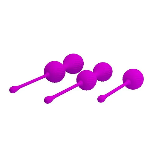 Zestaw kulek Kegel Ball Purple - zestaw 3 szt. — zdjęcie 3