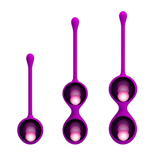 Zestaw kulek Kegel Ball Purple - zestaw 3 szt. — zdjęcie 5
