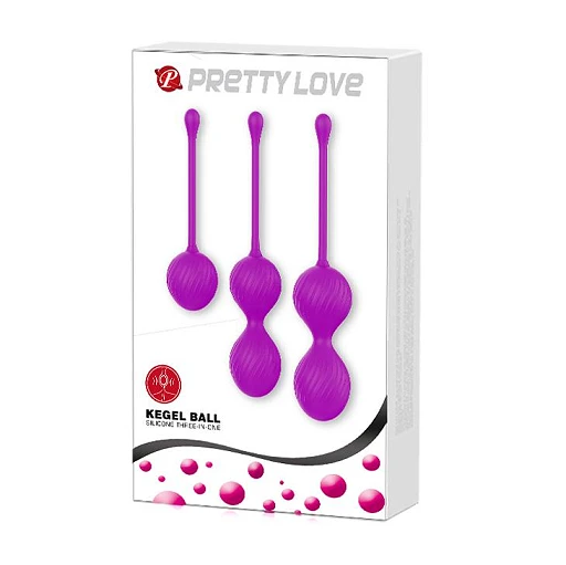 Zestaw kulek Kegel Ball Purple - zestaw 3 szt. — zdjęcie 8