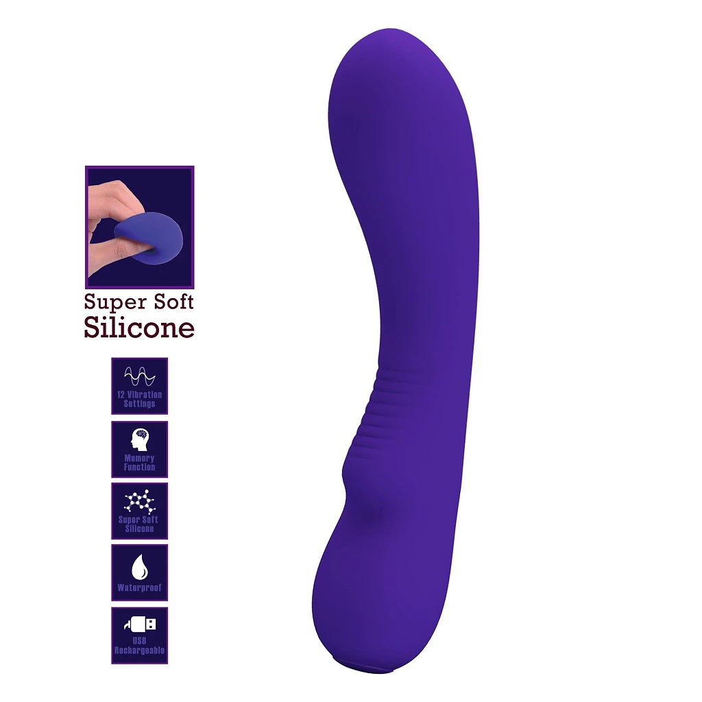 Wibrator punktu G Matt Purple – 12 trybów, funkcja pamięci — zdjęcie 2