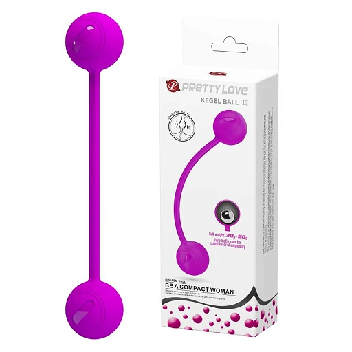 Kulki gejszy Kegel Ball III - fioletowy pasek