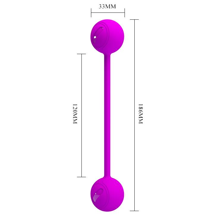 Kulki gejszy Kegel Ball III - fioletowy pasek — zdjęcie 7