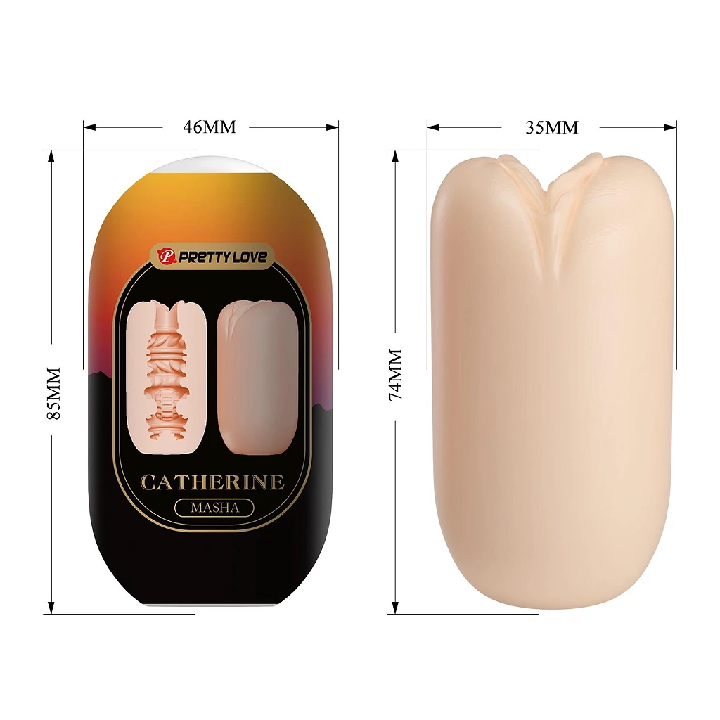 Masturbator Catherine Masha – elastyczna nakładka TPR — zdjęcie 7