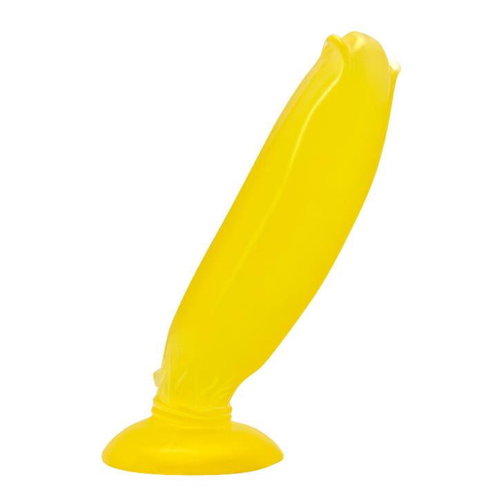 Dildo żelowe Passionate Fruit z przyssawką – żółte — zdjęcie 2