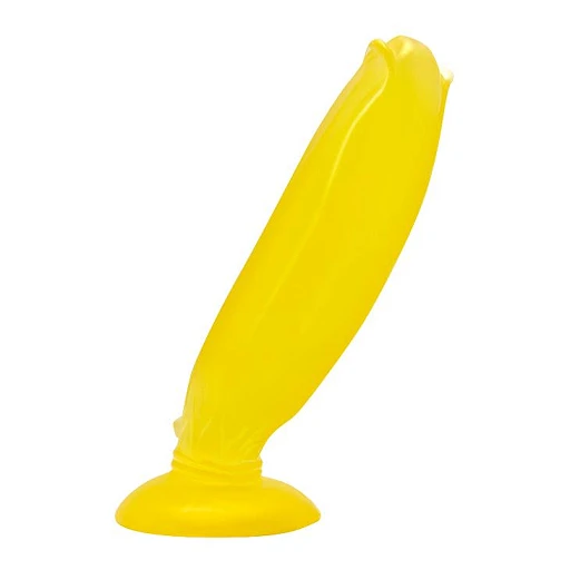 Dildo żelowe Passionate Fruit z przyssawką – żółte — zdjęcie 2