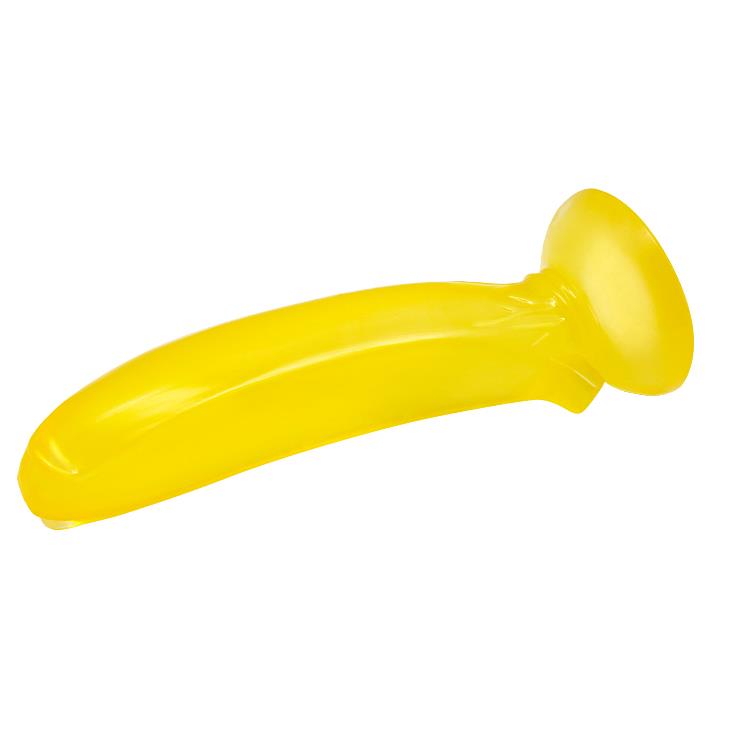 Dildo żelowe Passionate Fruit z przyssawką – żółte — zdjęcie 3