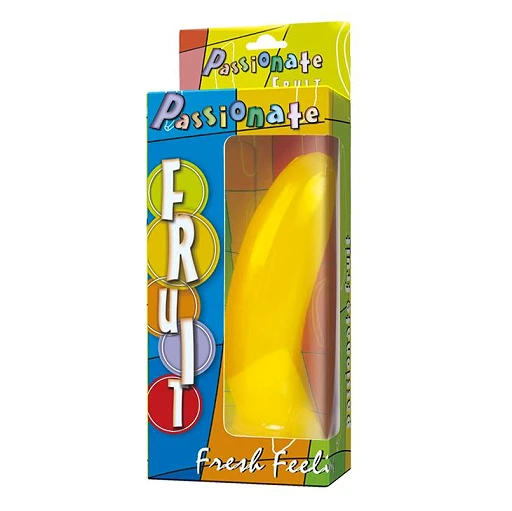 Dildo żelowe Passionate Fruit z przyssawką – żółte — zdjęcie 6