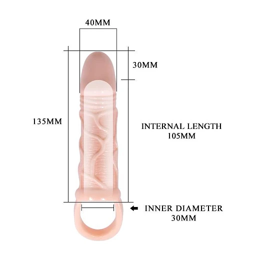Nakładka Man Extension - TPR, wibracyjna — zdjęcie 5
