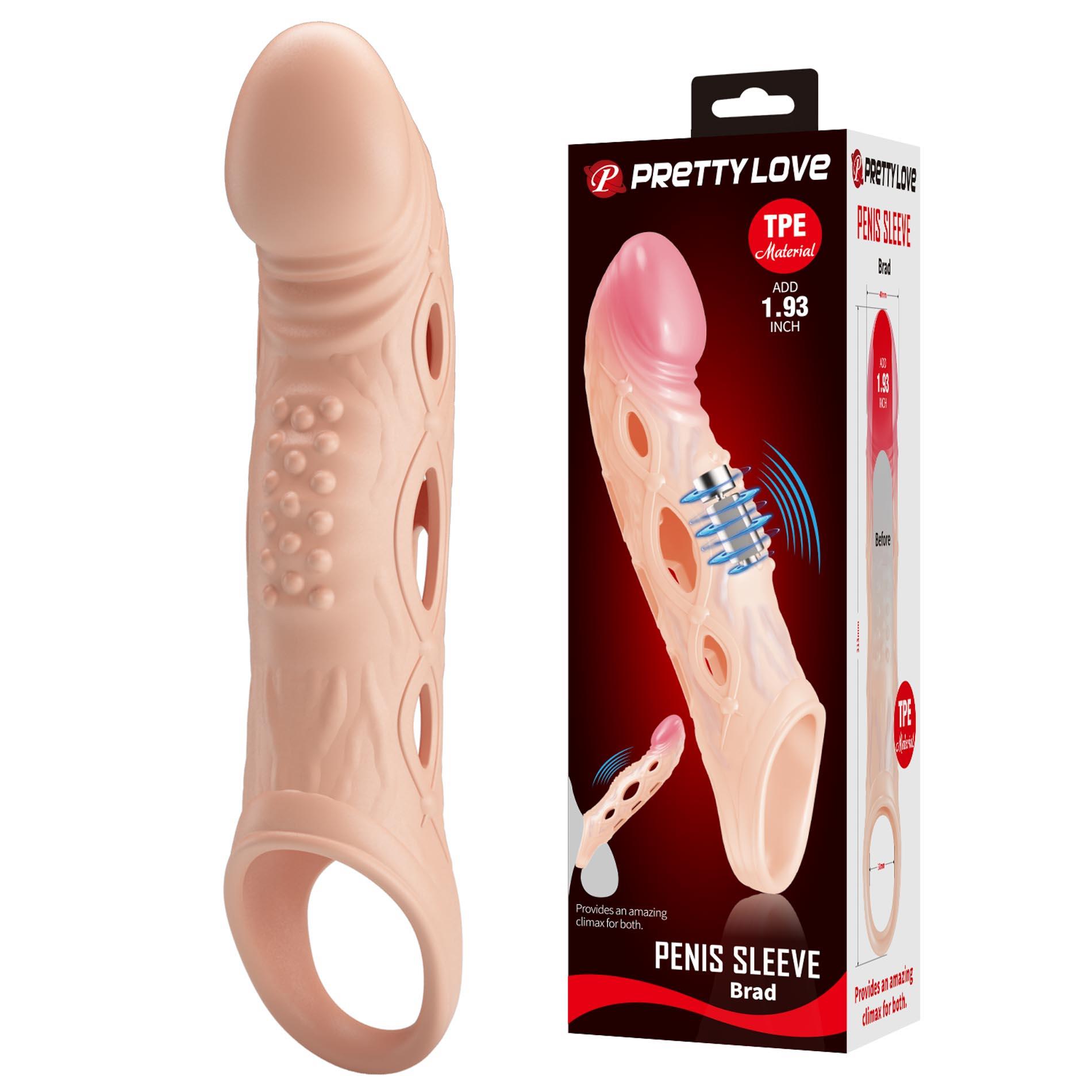 Nakładka na penisa Pretty Love Brad – wibracje i pętla na jądra — zdjęcie 6