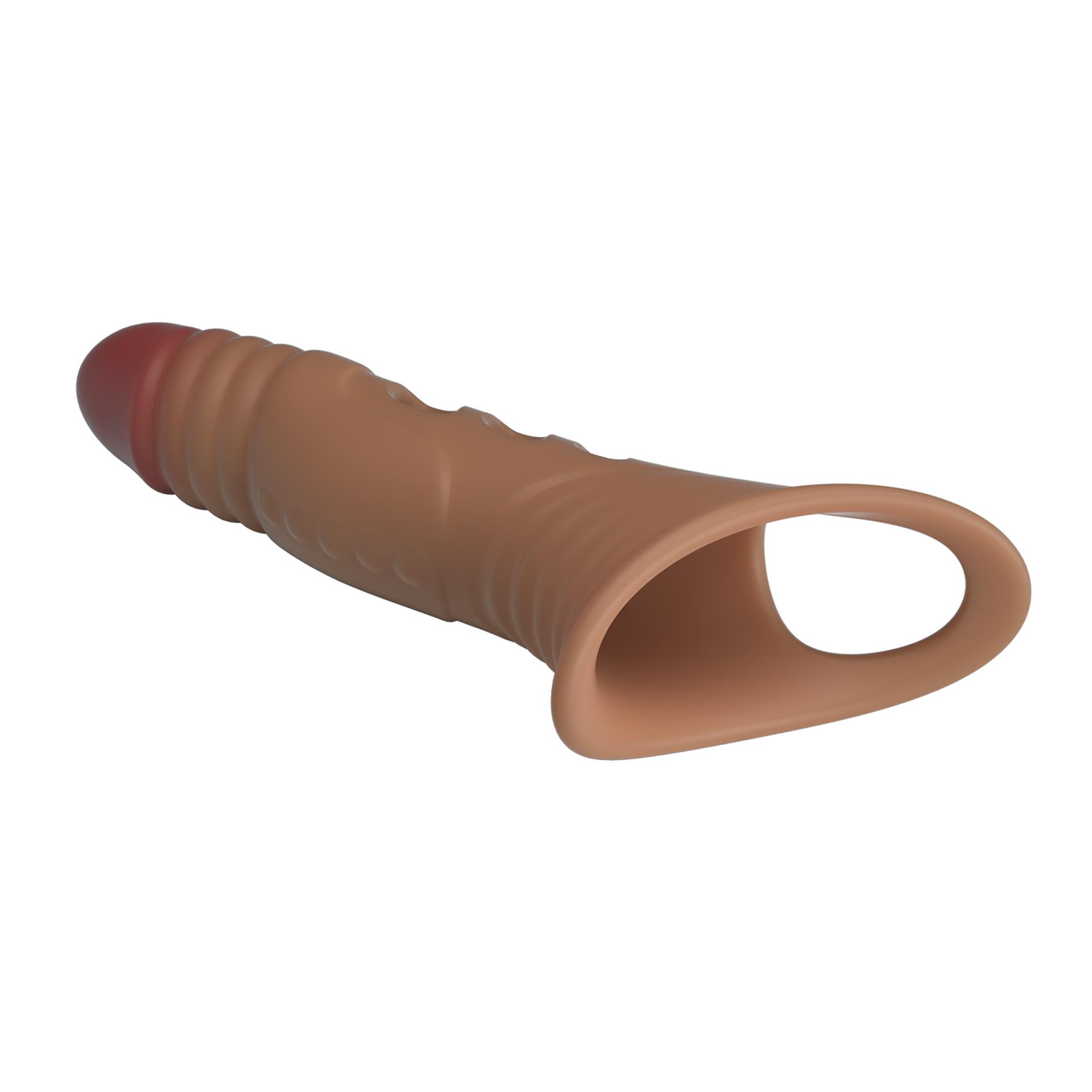 Nakładka na penisa Pretty Love – wibracje, TPE, 22 cm — zdjęcie 5