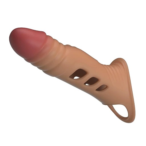 Nakładka na penisa Pretty Love – wibracje, TPE, 22 cm — zdjęcie 3