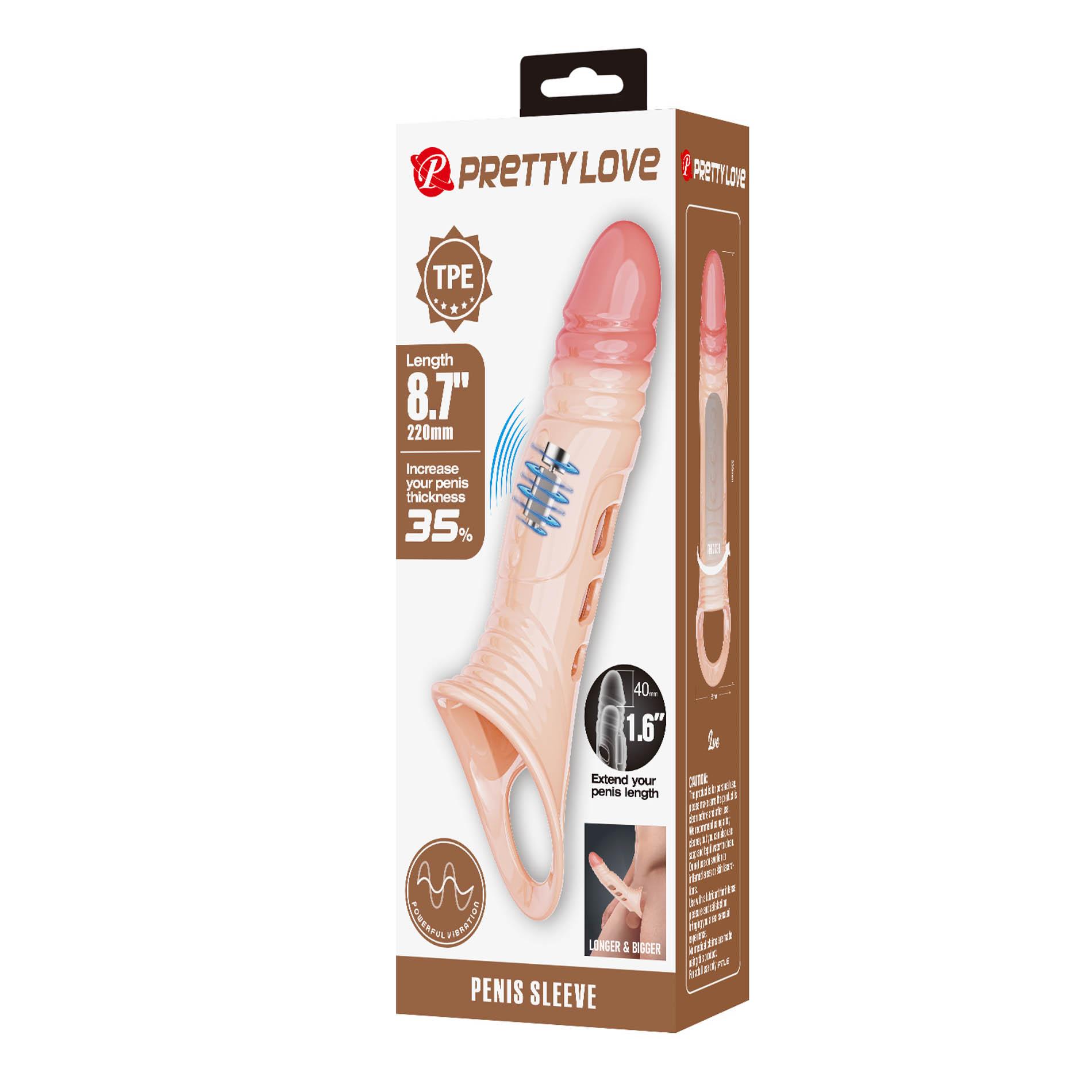 Nakładka na penisa Pretty Love BI-026241Z – wibracje, 22 cm — zdjęcie 10