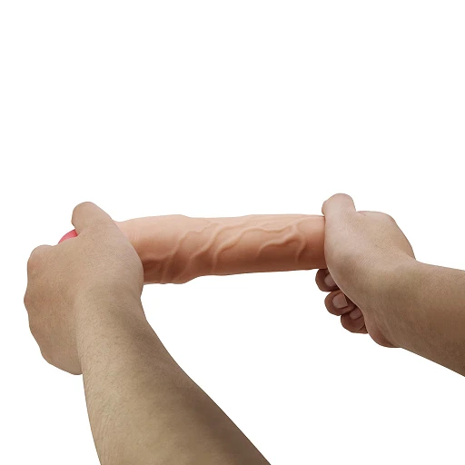 Nakładka na penisa Pretty Love Gerd – 7,6 cm dłużej, pętla na jądra — zdjęcie 7