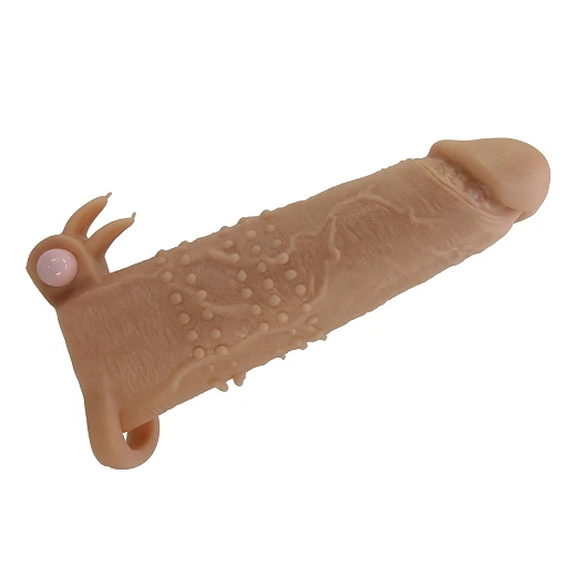 Nakładka na penisa Pretty Love Quillon – wibrująca, 20 cm — zdjęcie 3