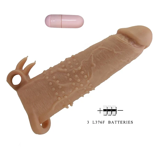Nakładka na penisa Pretty Love Quillon – wibrująca, 20 cm — zdjęcie 7