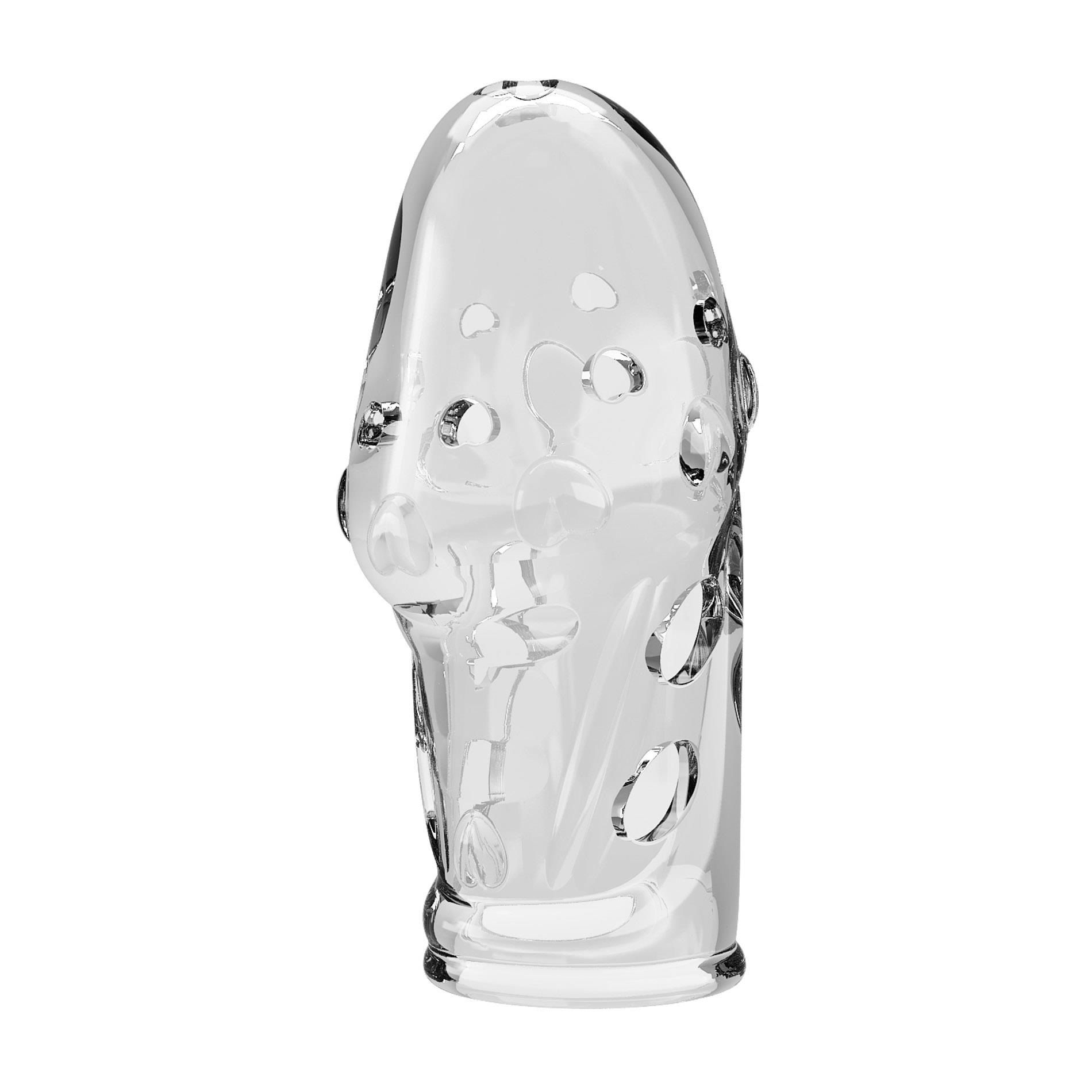 Nakładka na penisa Pretty Love Booker – przezroczysta, TPR, 8 cm — zdjęcie 1