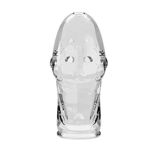 Nakładka na penisa Pretty Love Booker – przezroczysta, TPR, 8 cm — zdjęcie 3