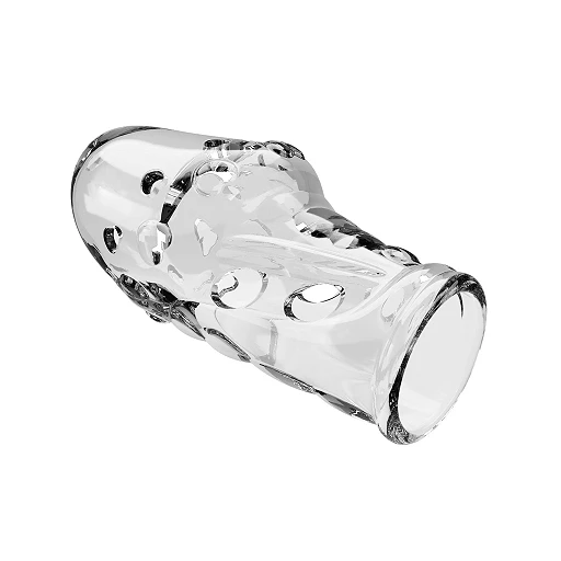 Nakładka na penisa Pretty Love Booker – przezroczysta, TPR, 8 cm — zdjęcie 5