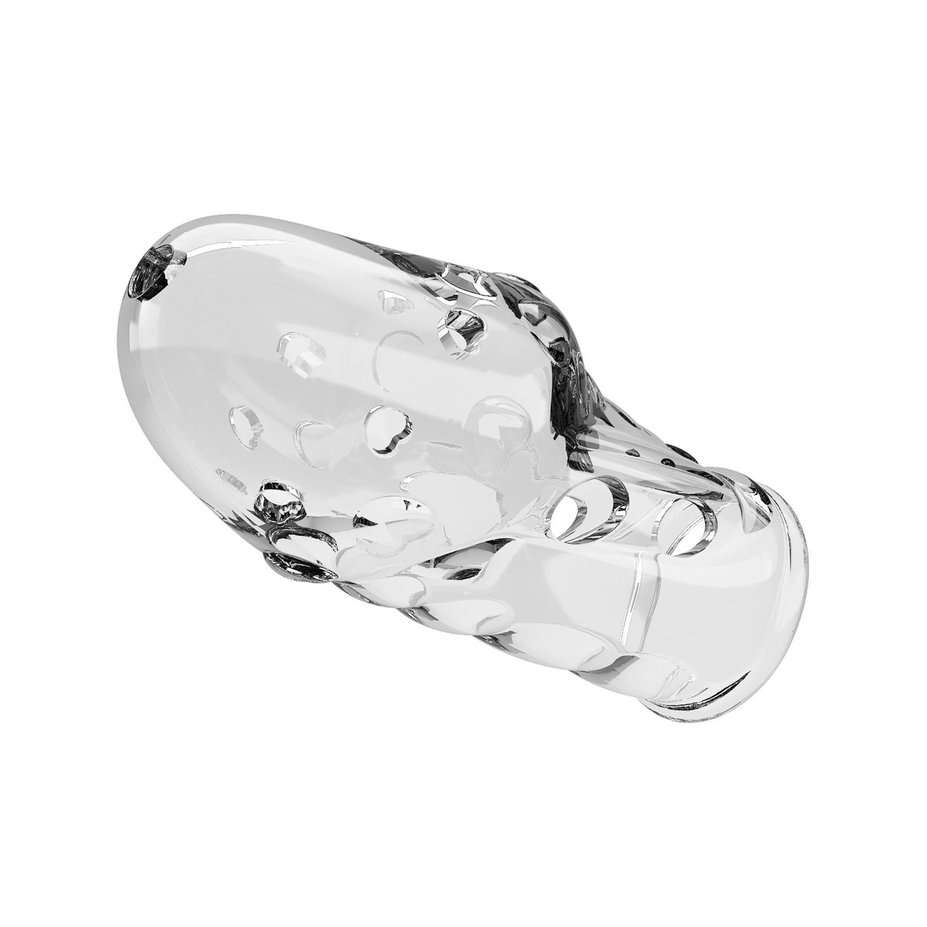 Nakładka na penisa Pretty Love Booker – przezroczysta, TPR, 8 cm — zdjęcie 7