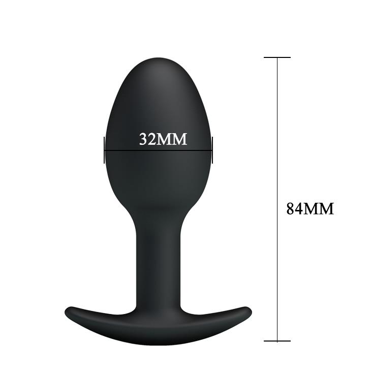Korek analny Heavy Balls M – silikonowy, z obciążeniem — zdjęcie 6