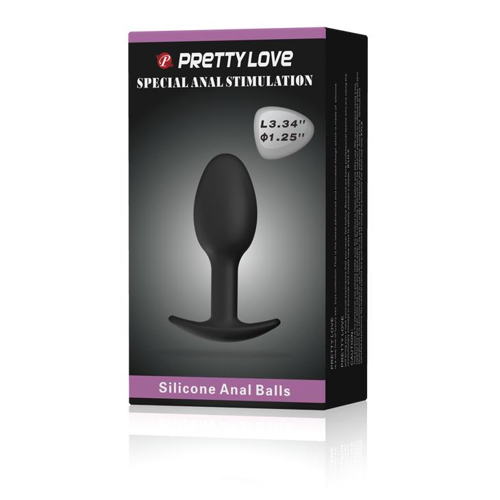 Korek analny Heavy Balls M – silikonowy, z obciążeniem — zdjęcie 8