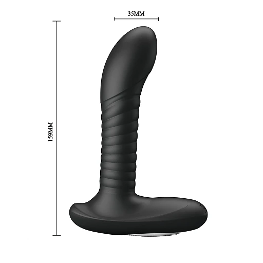 Masażer prostaty Mr Play Powerful - wibracje i rotacja — zdjęcie 3