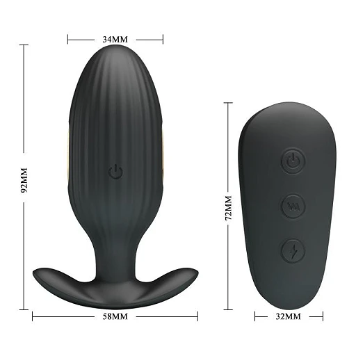 Korek analny Pretty Love Kelly – wibracje i elektrostymulacja — zdjęcie 6