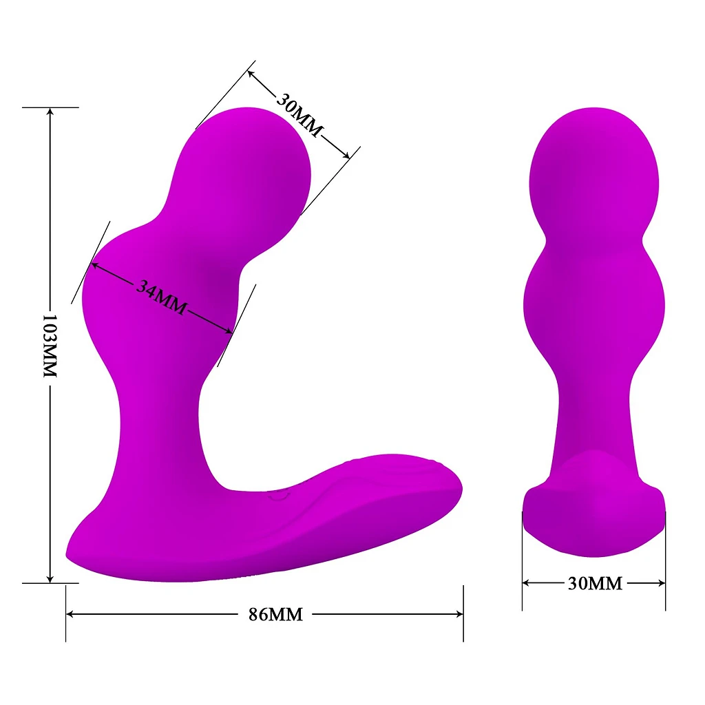 Masażer prostaty Terrance - silikon, 10 trybów — zdjęcie 8