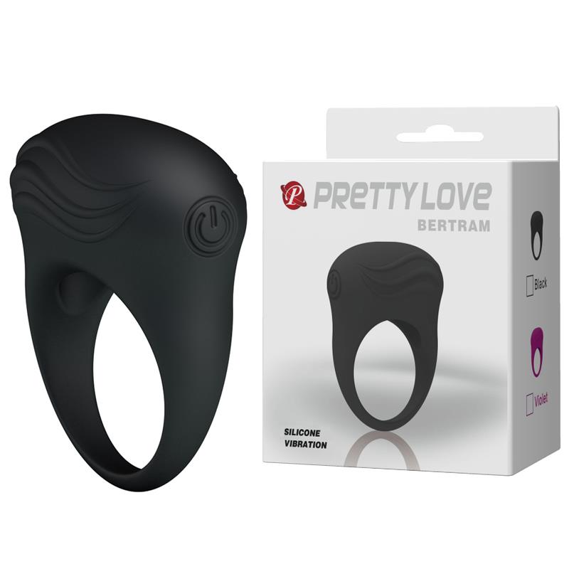 Pierścień erekcyjny Pretty Love Bertram – wibrujący, z wypustką — zdjęcie 8