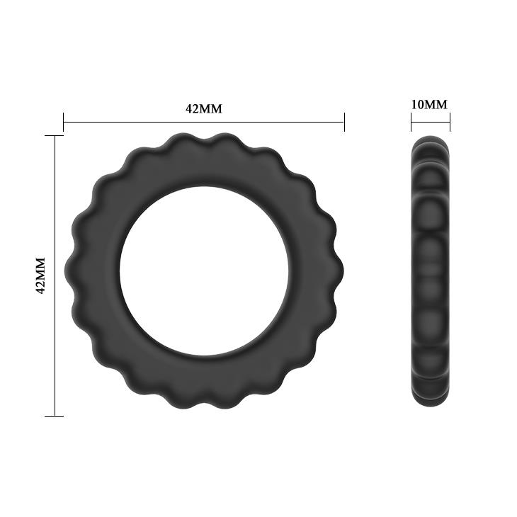 Pierścień erekcyjny TiTAN RING - silikon rozciągliwy — zdjęcie 4