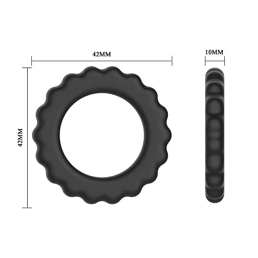 Pierścień erekcyjny TiTAN RING - silikon rozciągliwy — zdjęcie 4