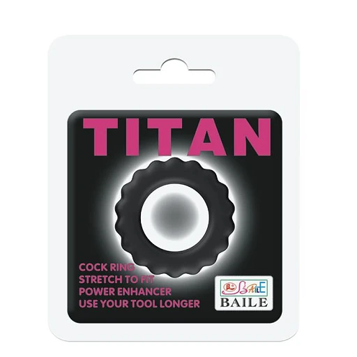 Pierścień erekcyjny TiTAN RING - silikon rozciągliwy — zdjęcie 6