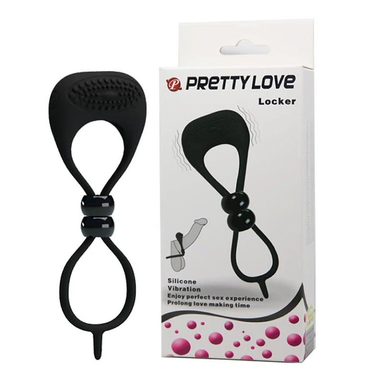 Pierścień erekcyjny Pretty Love Locker – silikon, wibrujący