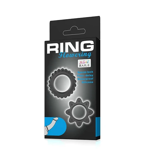 Pierścień erekcyjny Ring Flowering silikon - rozciągliwy
