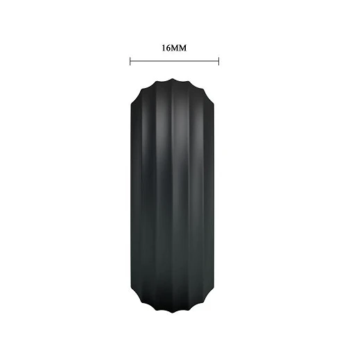 Pierścień erekcyjny – czarny silikon, żłobiony, 4,3 cm — zdjęcie 6