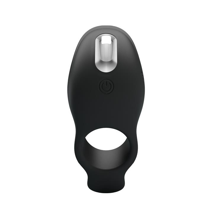 Pierścień erekcyjny wibracyjny Silicone 7-funkcji czarny — zdjęcie 2