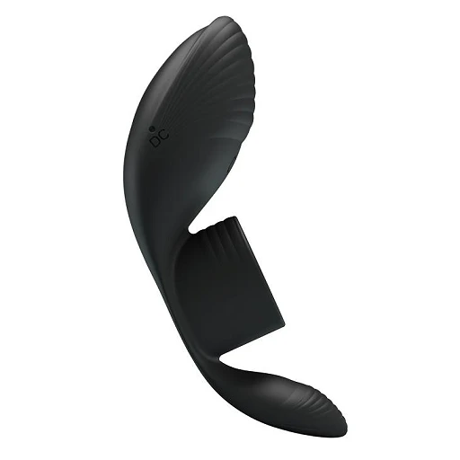 Pierścień erekcyjny wibracyjny Silicone 7-funkcji czarny — zdjęcie 6