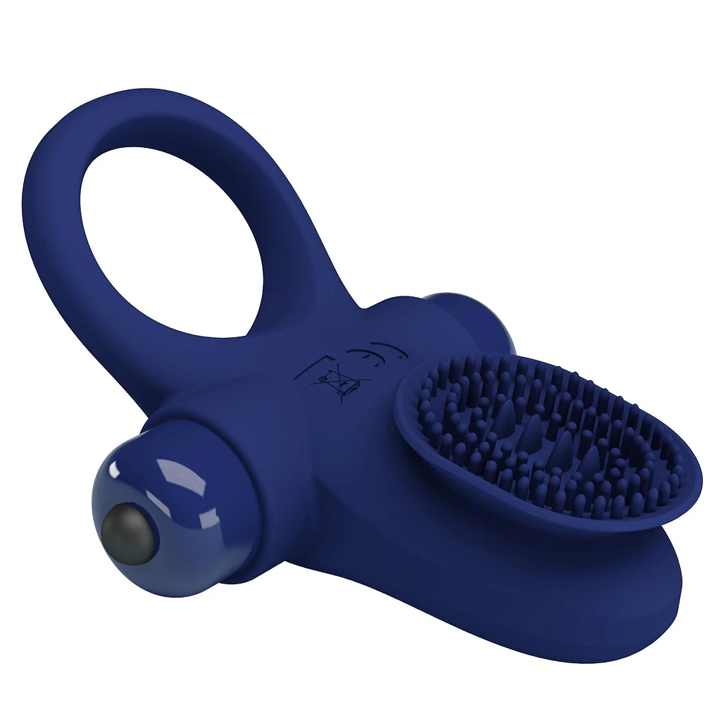 Pierścień erekcyjny wibracyjny Powerful Ring - silikon — zdjęcie 5