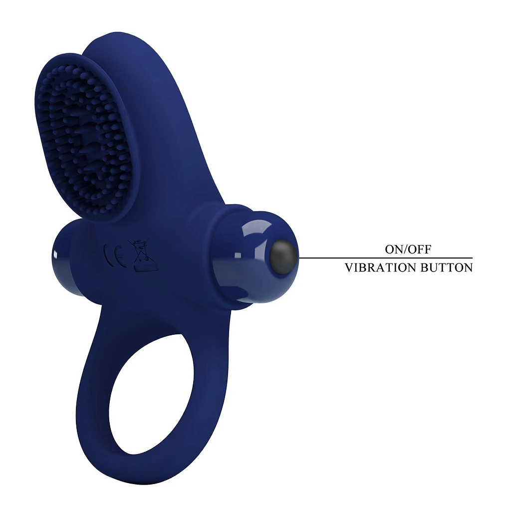 Pierścień erekcyjny wibracyjny Powerful Ring - silikon — zdjęcie 7