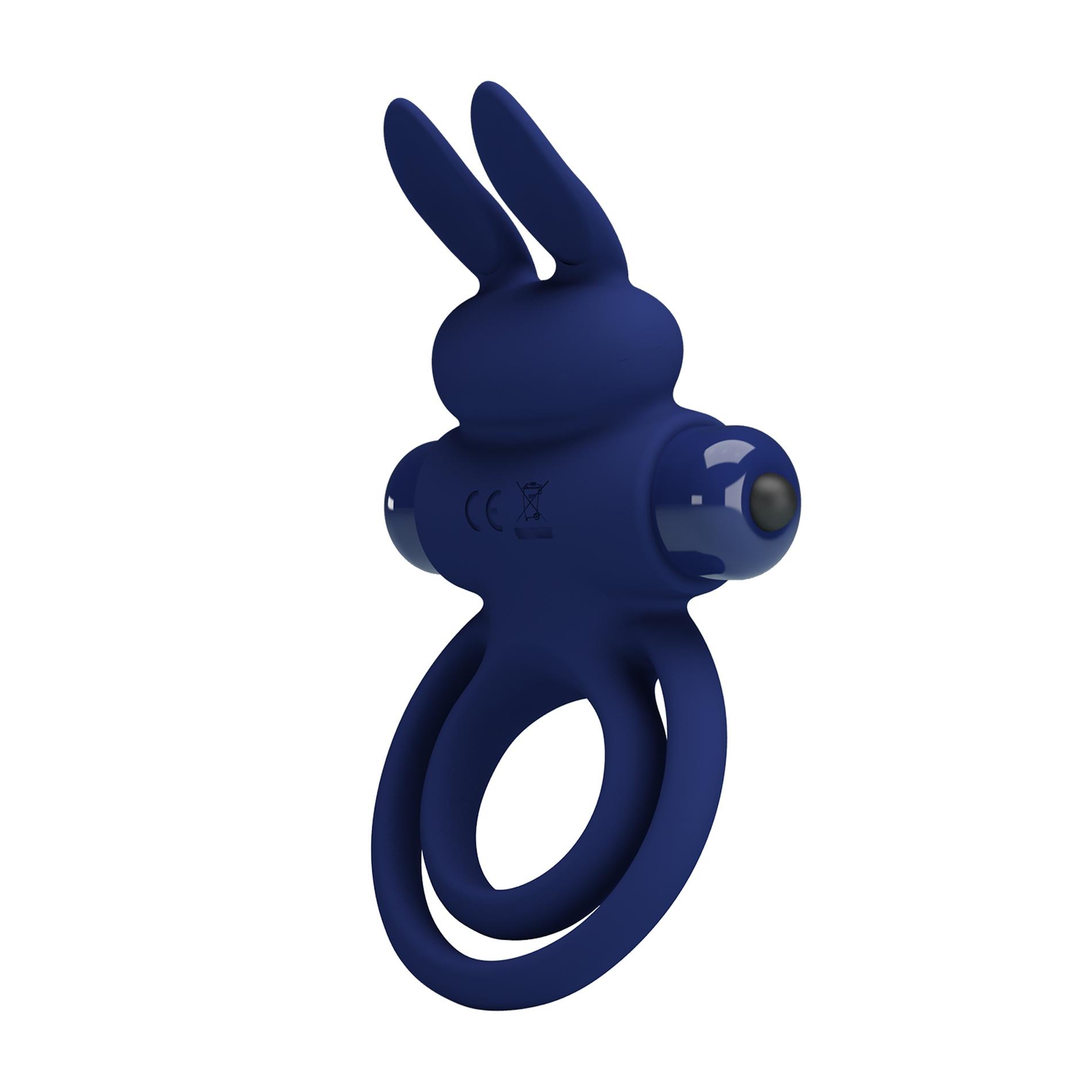Pierścień erekcyjny wibracyjny Powerful ring - silikon — zdjęcie 3