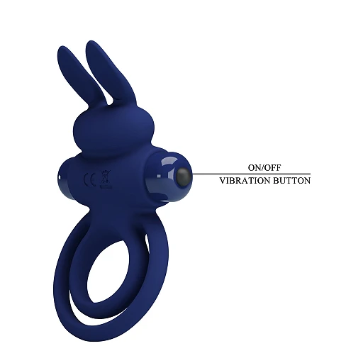 Pierścień erekcyjny wibracyjny Powerful ring - silikon — zdjęcie 7