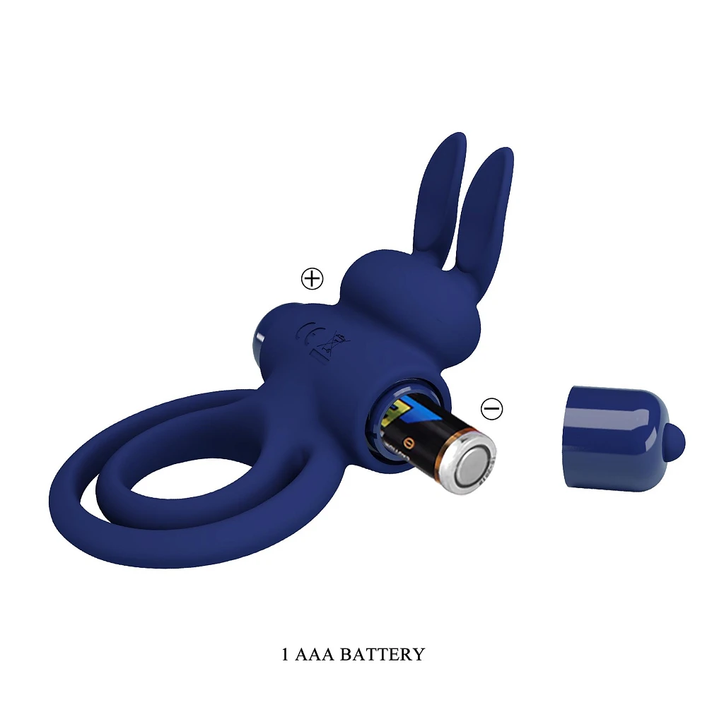 Pierścień erekcyjny wibracyjny Powerful ring - silikon — zdjęcie 8