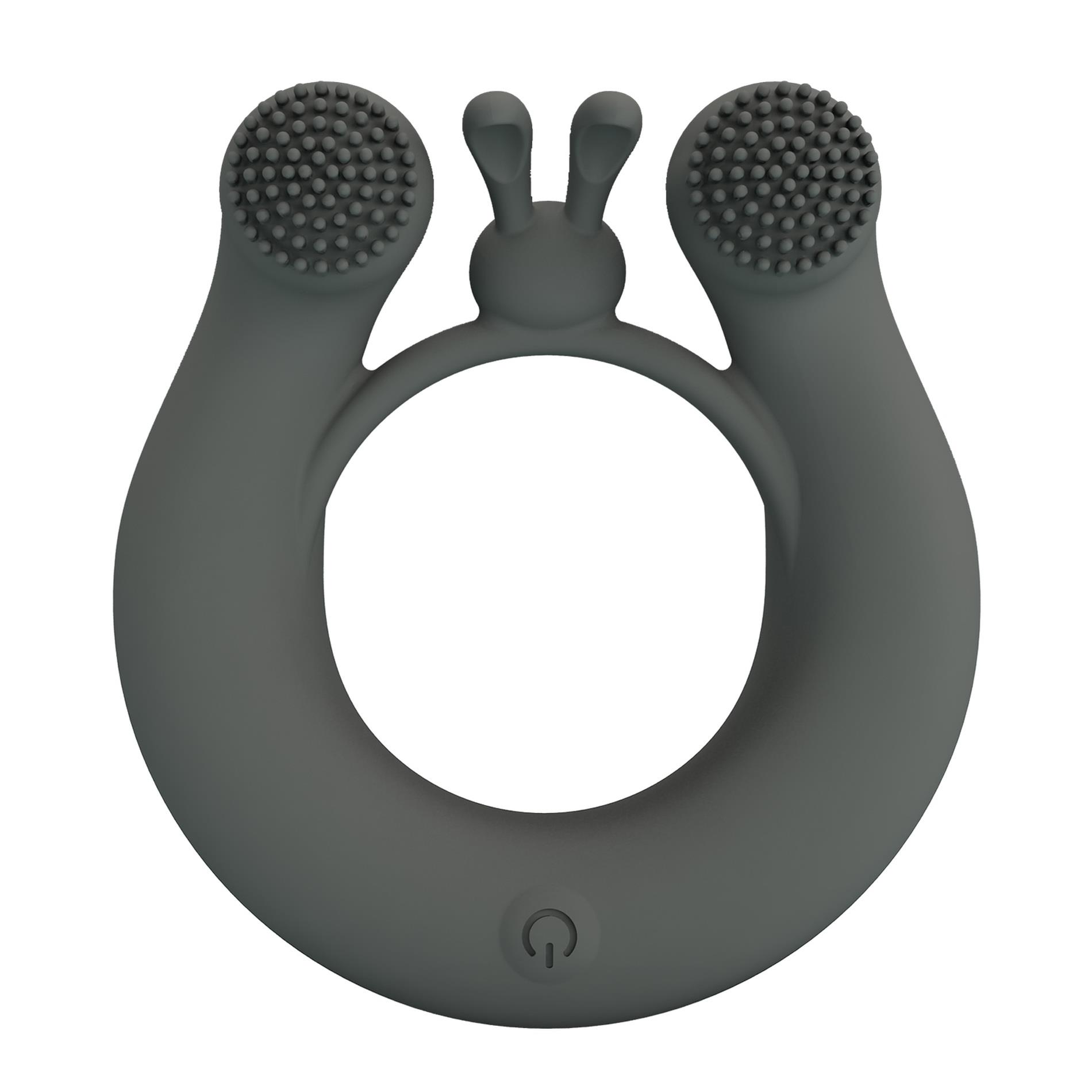 Pierścień erekcyjny wibracyjny Master Ring - silikon — zdjęcie 2