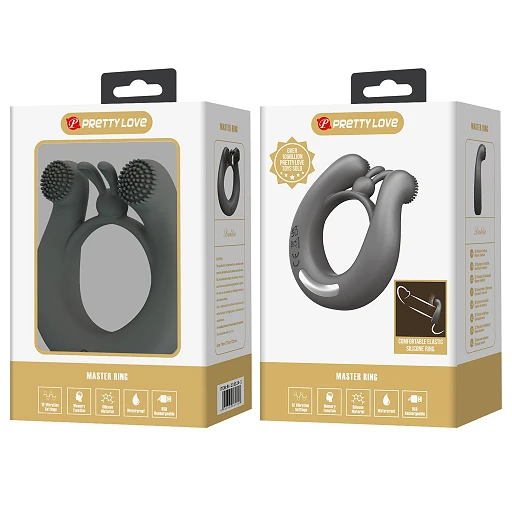 Pierścień erekcyjny wibracyjny Master Ring - silikon — zdjęcie 12