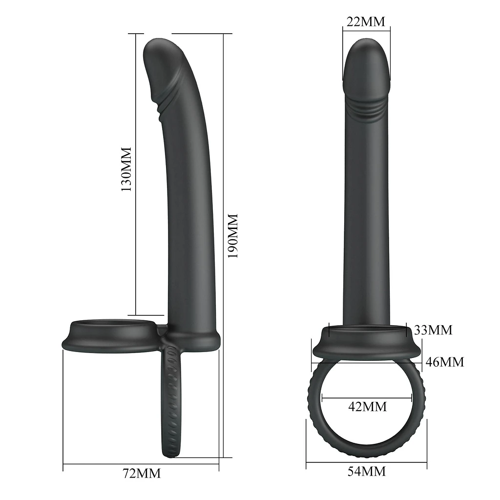 Zestaw strap-on Moses - silikon, regulowany — zdjęcie 9