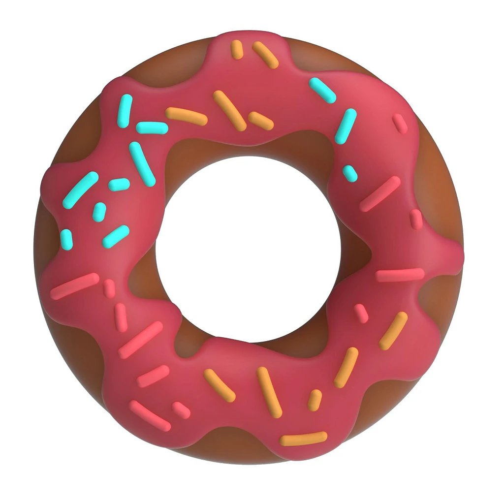 Pierścień erekcyjny Berry Super Donut - silikon — zdjęcie 2