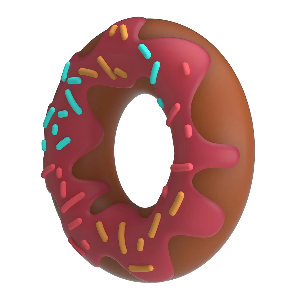 Pierścień erekcyjny Berry Super Donut - silikon — zdjęcie 3
