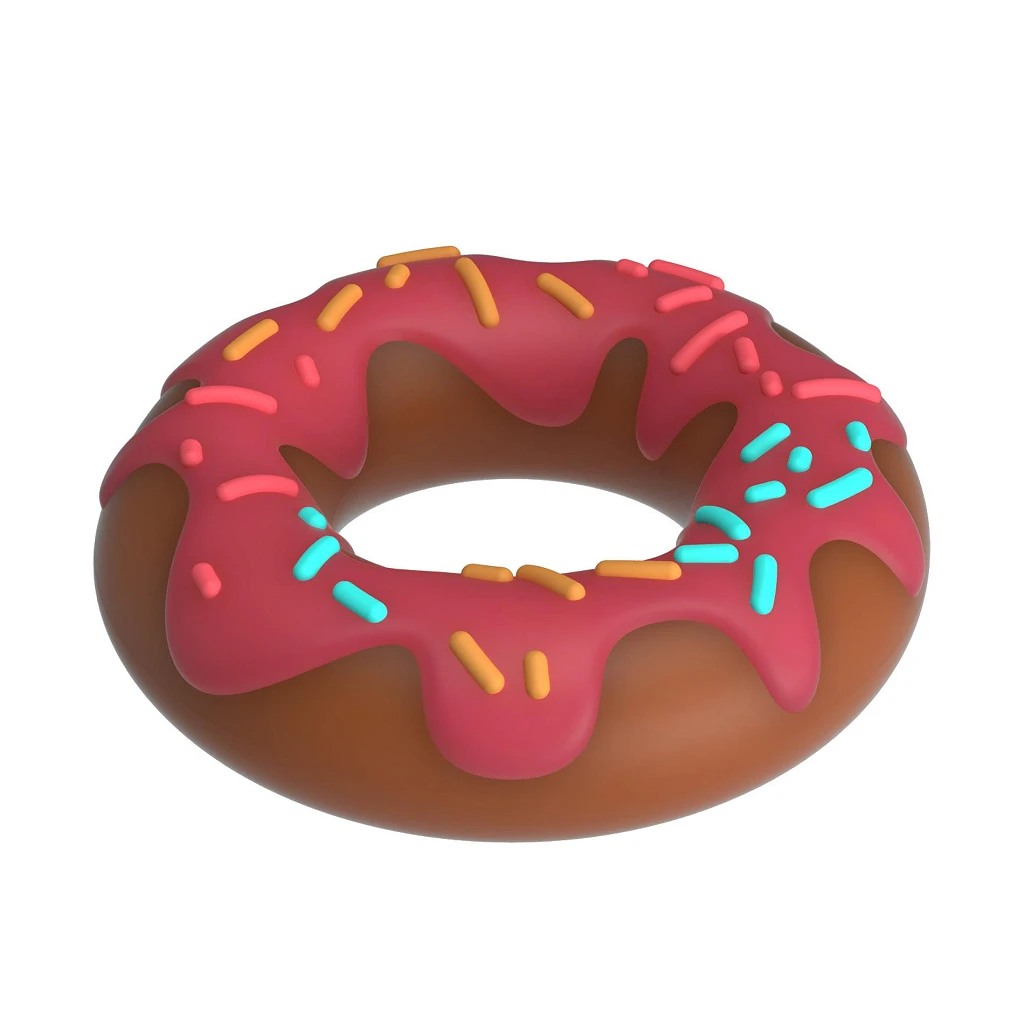 Pierścień erekcyjny Berry Super Donut - silikon — zdjęcie 4