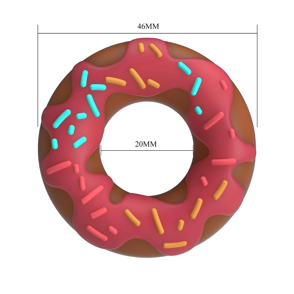 Pierścień erekcyjny Berry Super Donut - silikon — zdjęcie 6