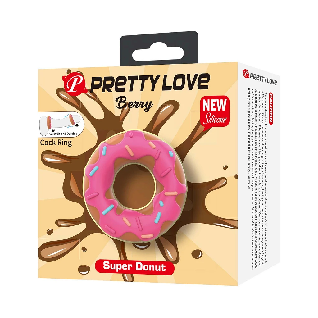Pierścień erekcyjny Berry Super Donut - silikon — zdjęcie 7